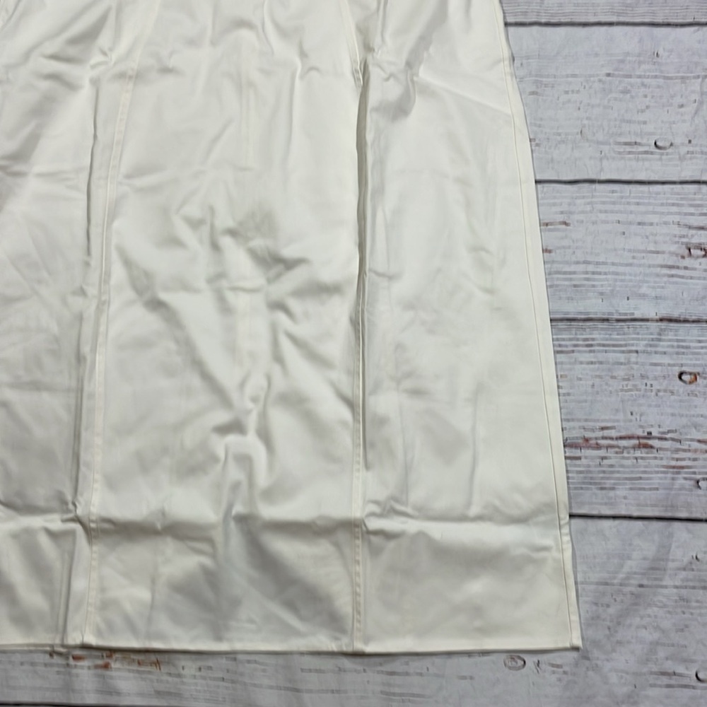 NWT J. Crew Collection Cream Cutout puff-sleeve dress in cotton twill - Picture 9 of 10